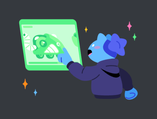 Discord IllustrationUI component example