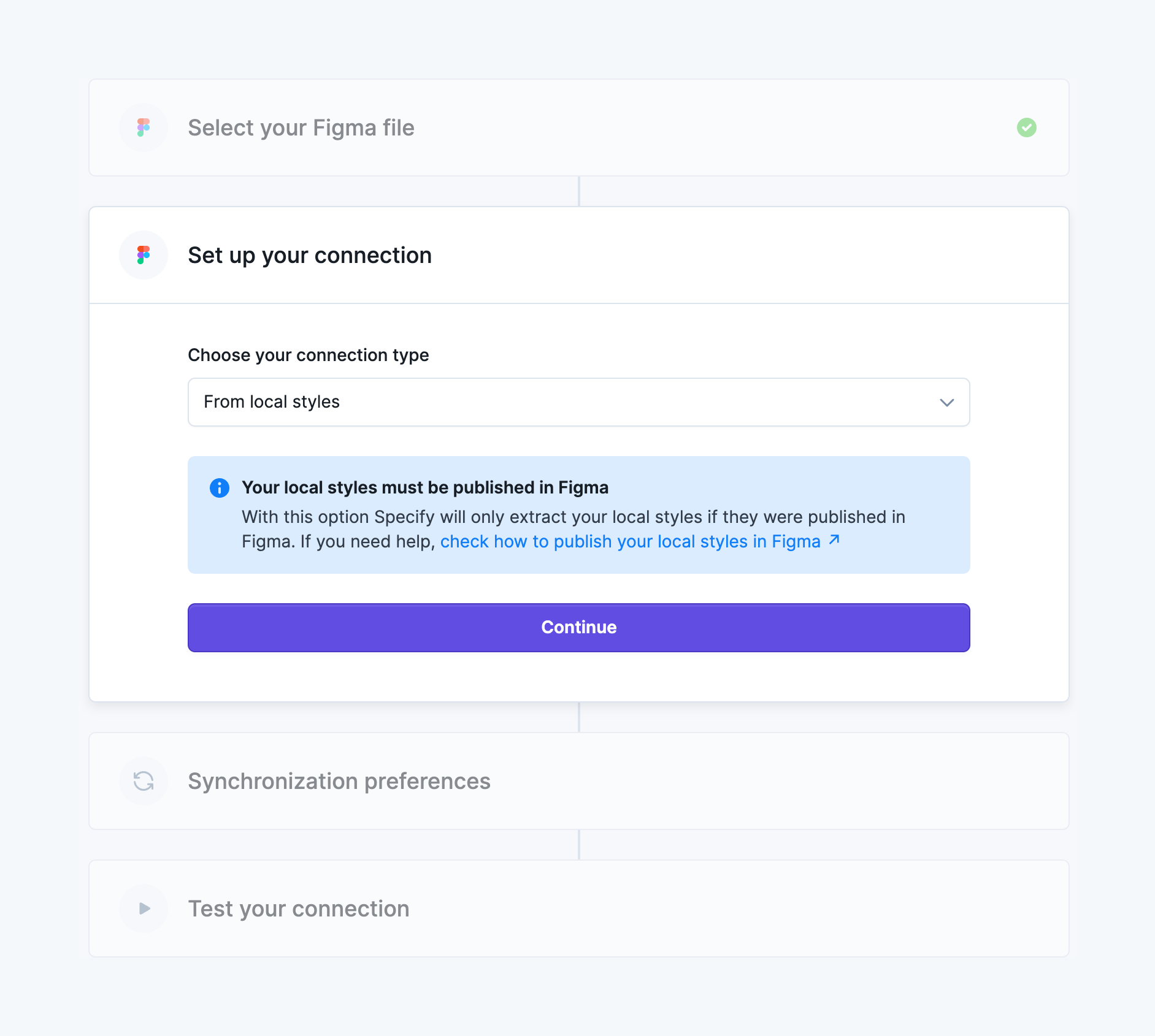 Specify StepperUI component example