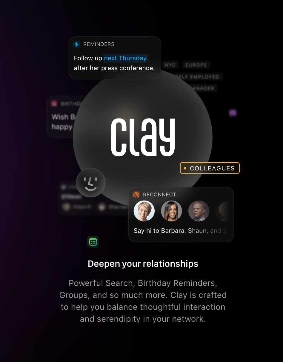Clay IllustrationUI component example