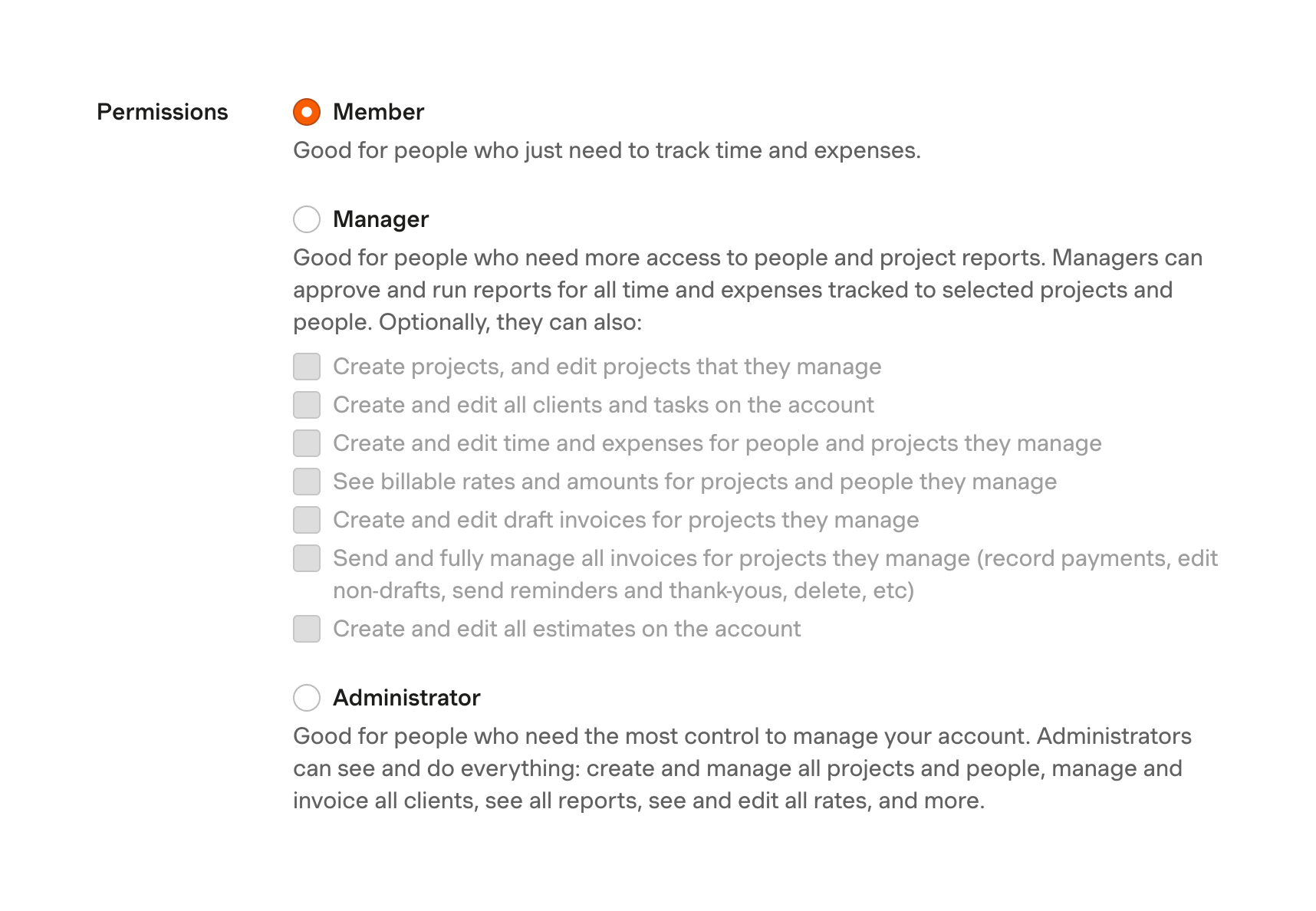 Harvest Checkbox & radioUI component example