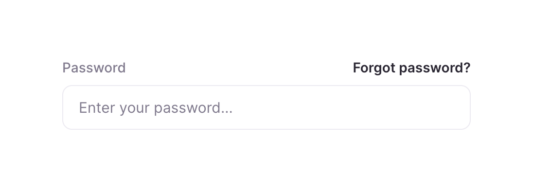 Undock Input textUI component example
