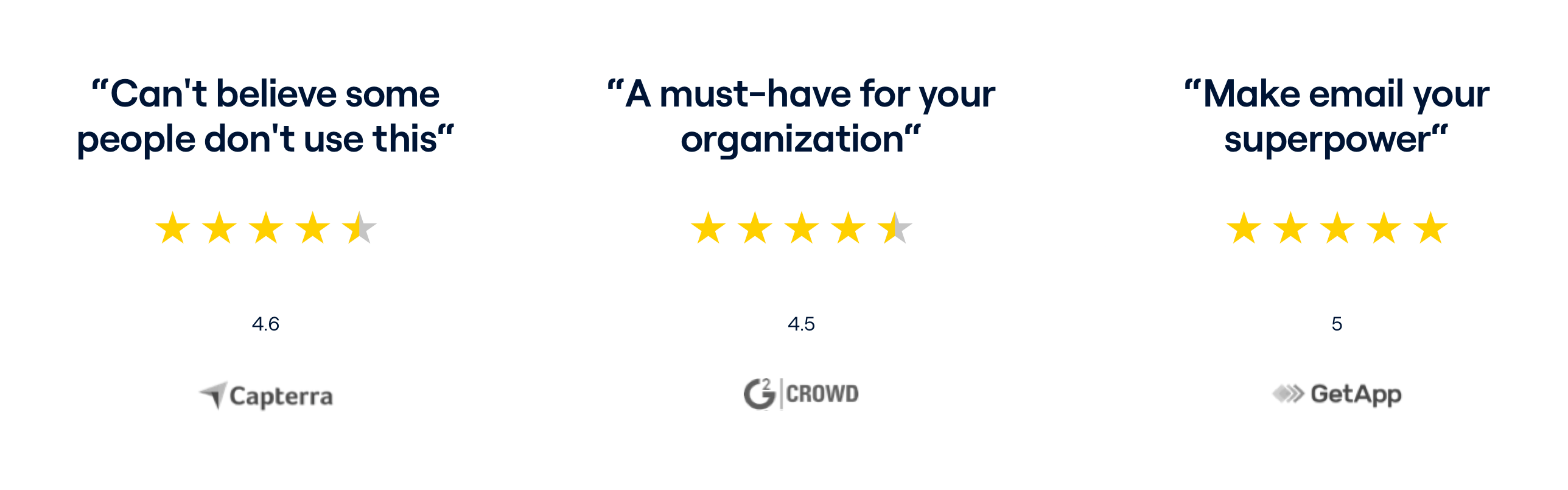 Front Social proofUI component example