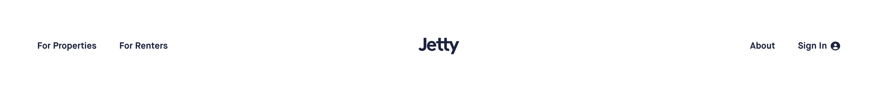 Jetty Horizontal navigationUI component example