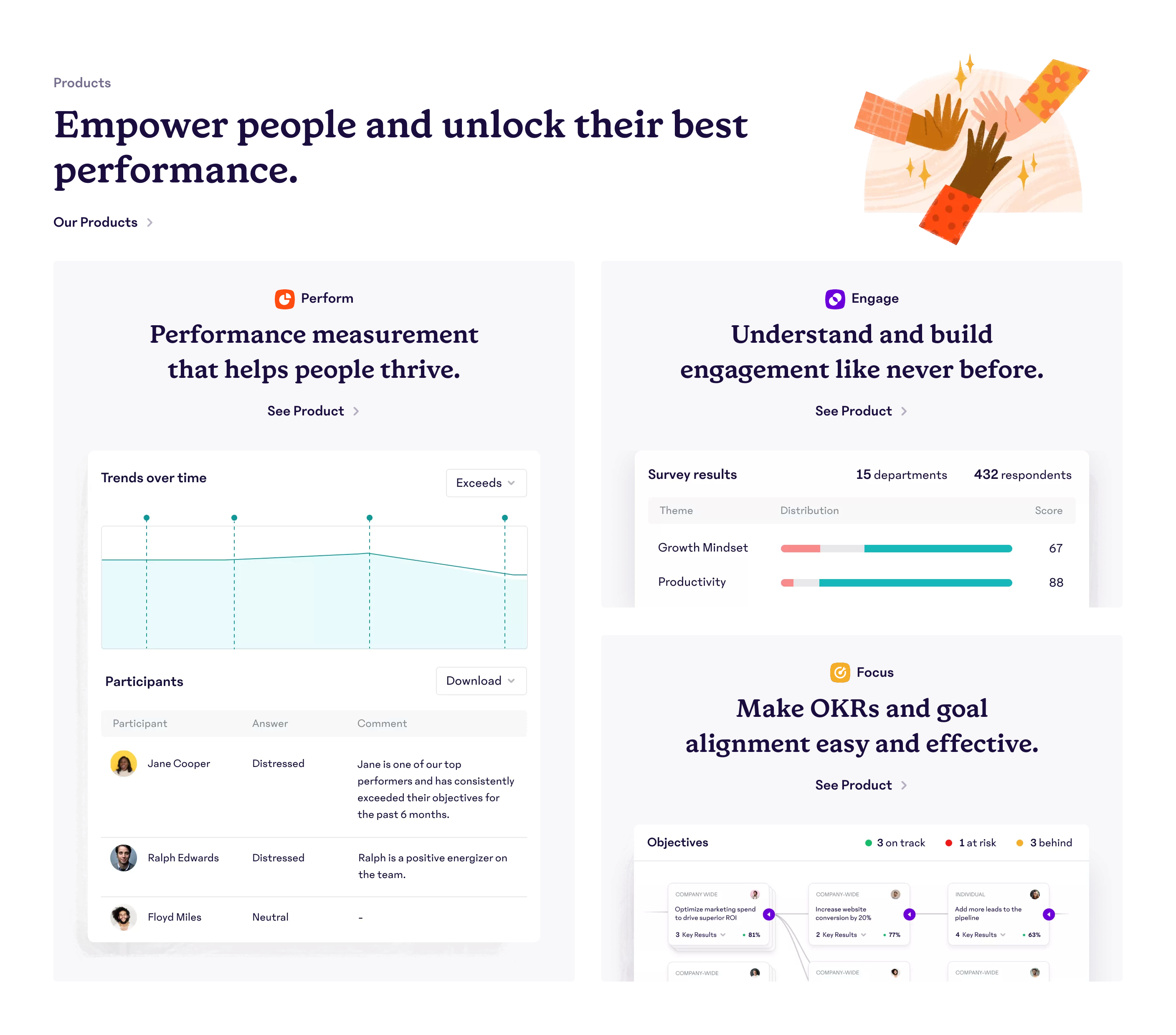 15Five Bento boxUI component example