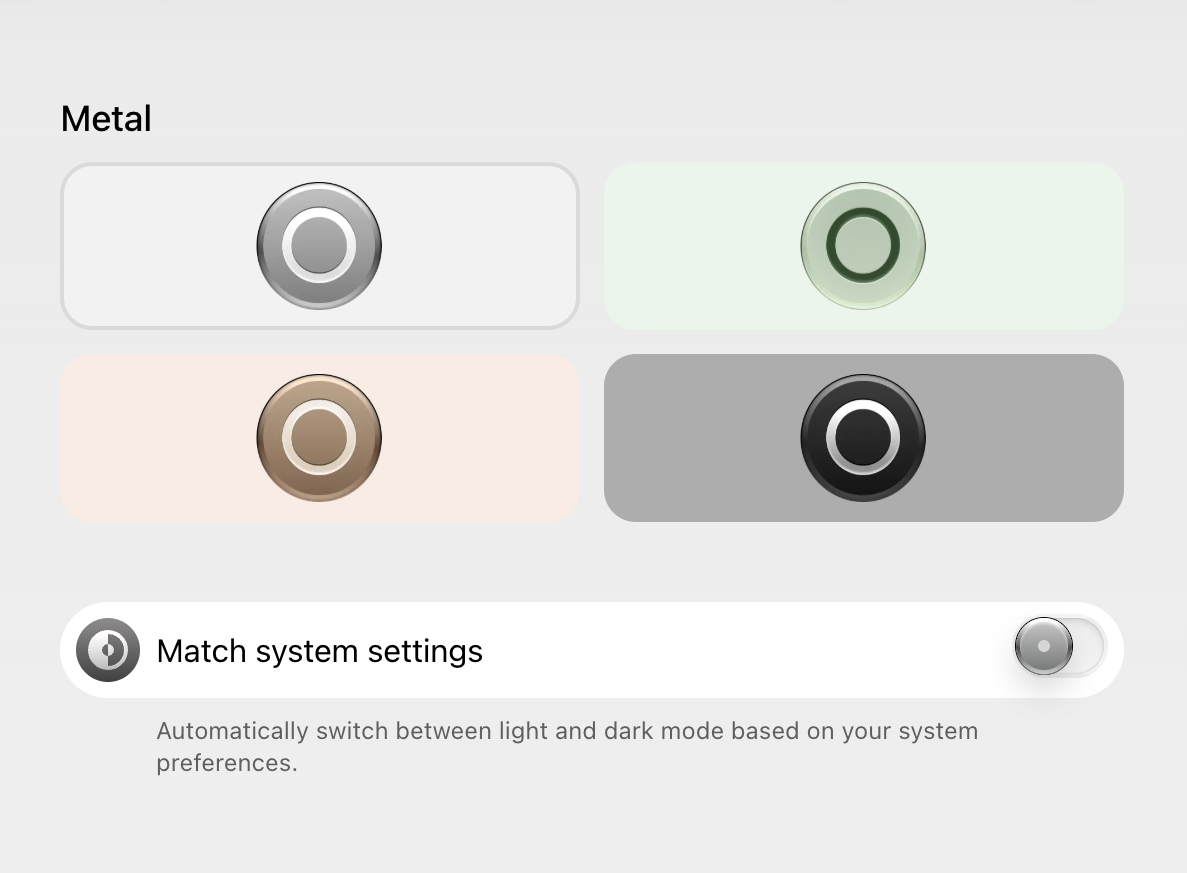 Cobot Theme settingsUI component example