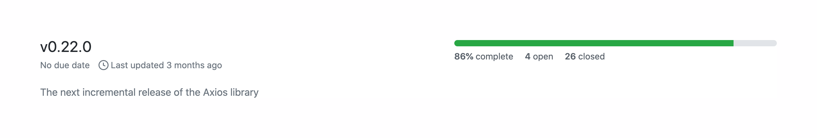 Github Progress indicatorUI component example