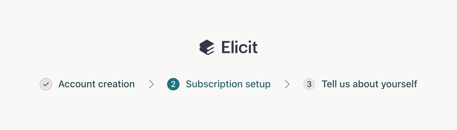 Elicit StepperUI component example