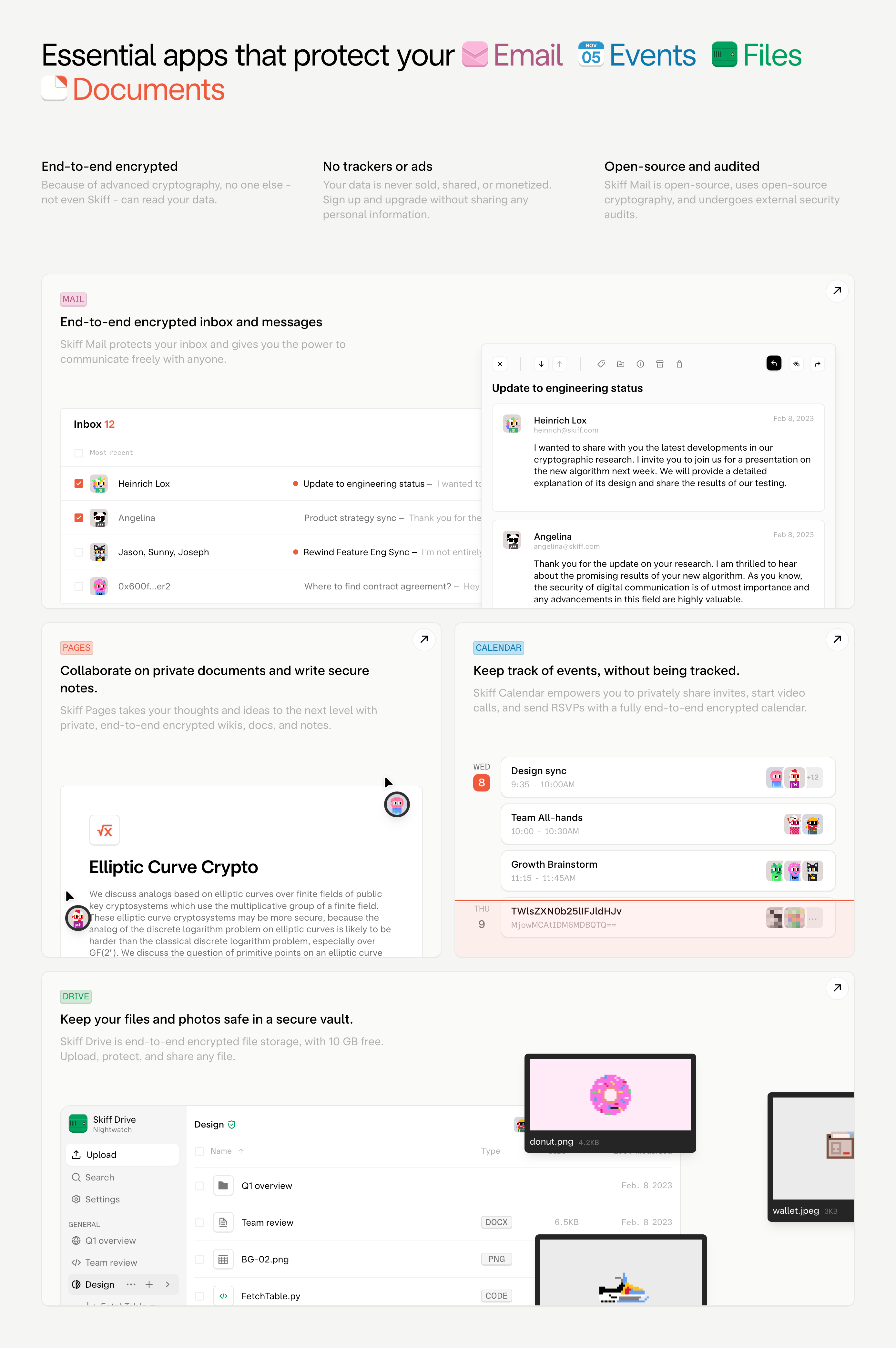 Skiff Bento boxUI component example