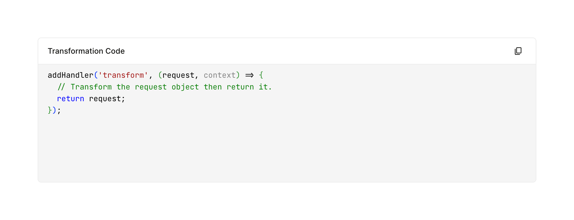 Hookdeck Code blockUI component example