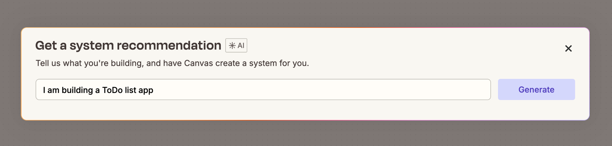 Zapier Artificial intelligenceUI component example