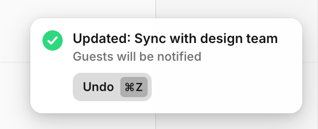 Amie Notification ToastUI component example