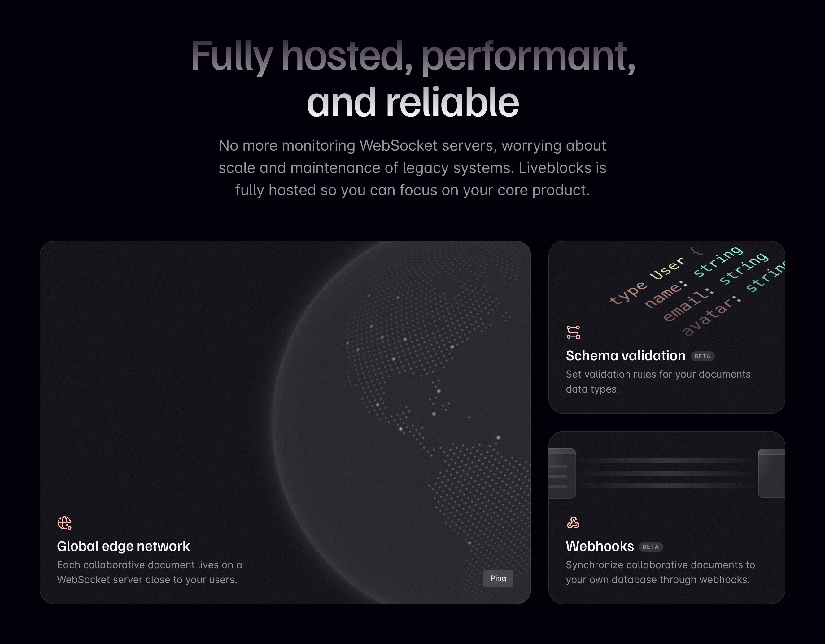 Liveblocks Bento boxUI component example
