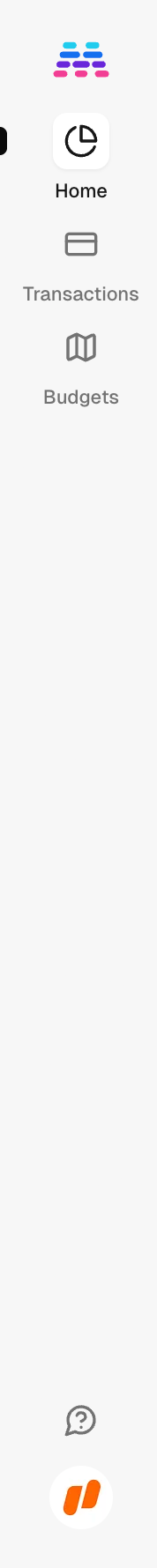 Maybe Finance Vertical navigationUI component example