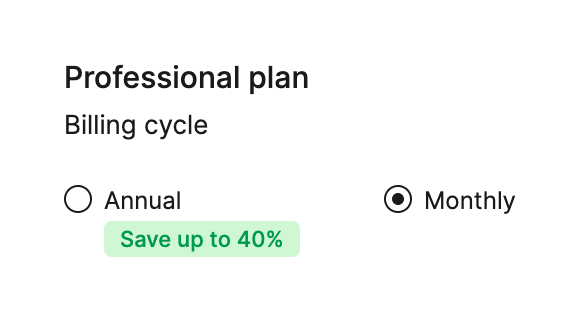Figma Checkbox & radioUI component example