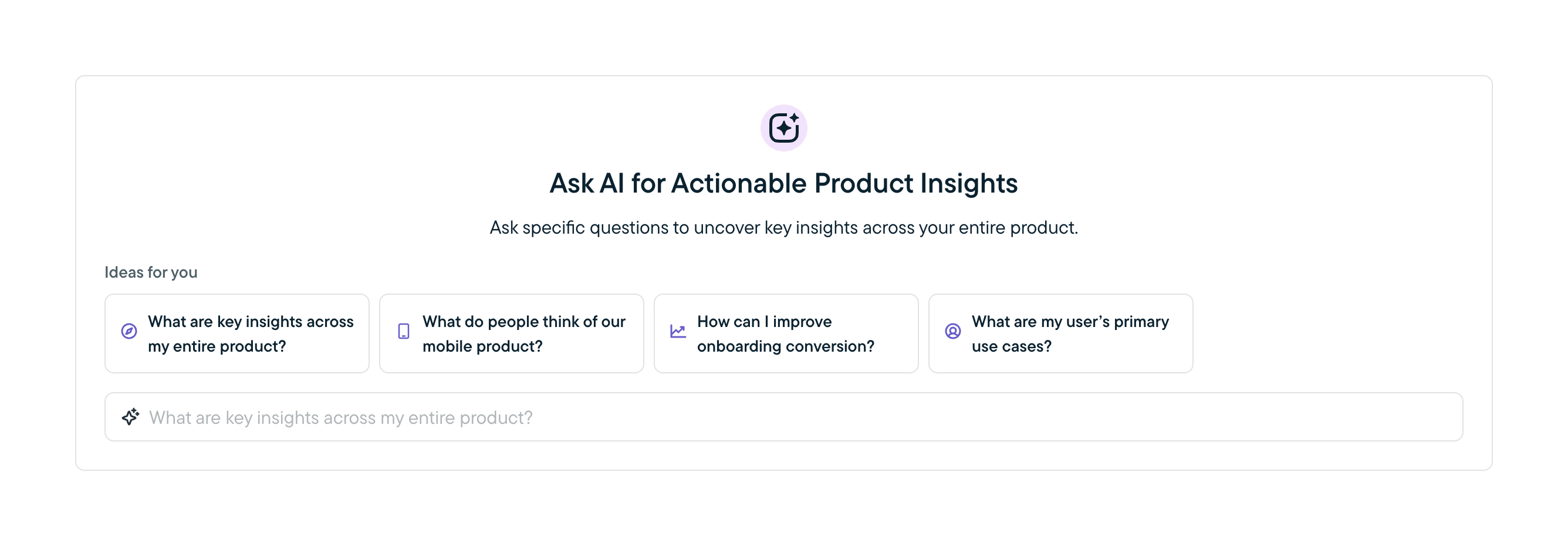 Sprig Artificial intelligenceUI component example