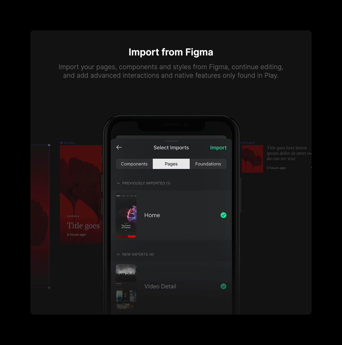Play IllustrationUI component example