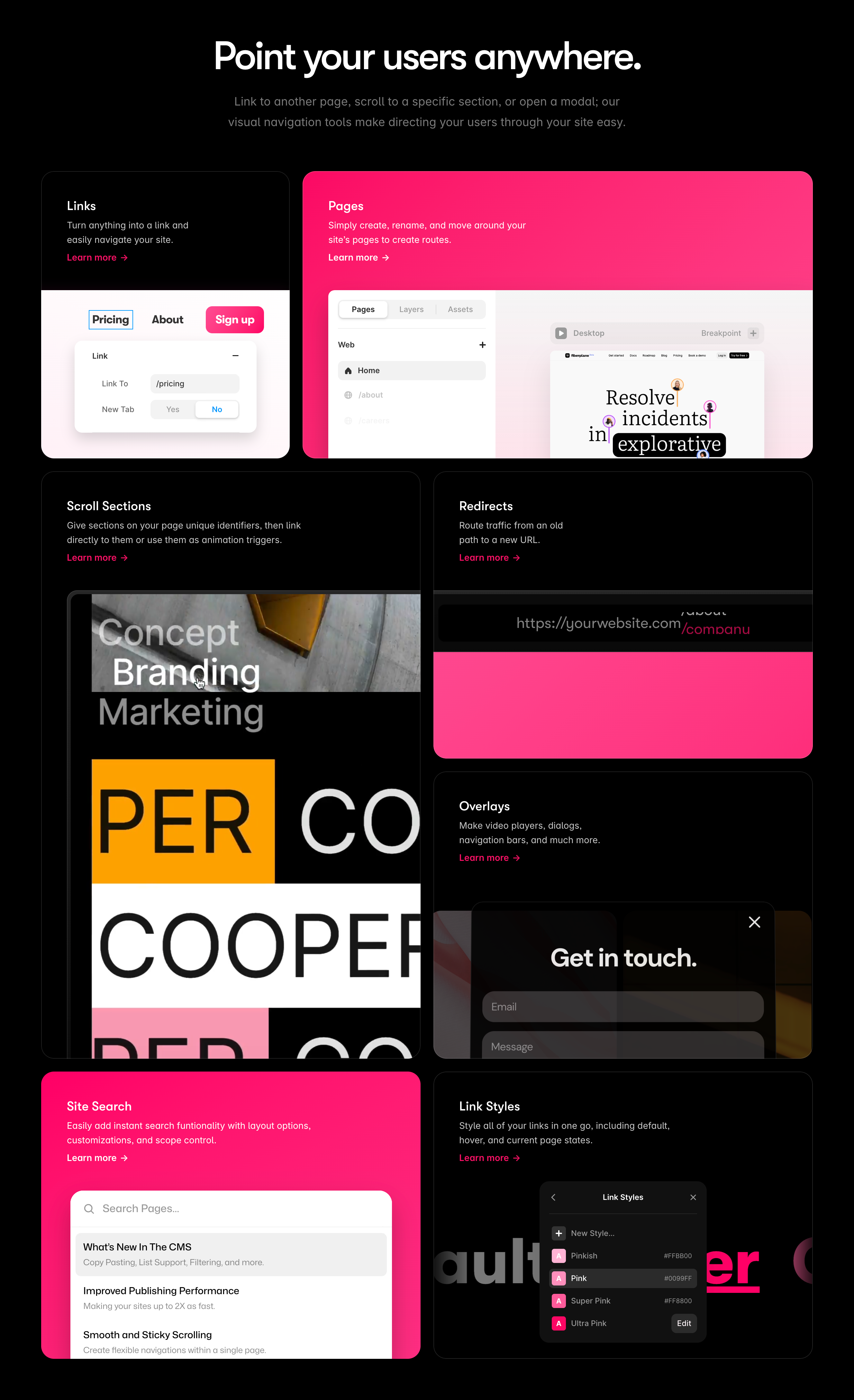 Framer Bento boxUI component example