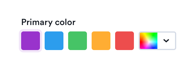 Overloop Color pickerUI component example