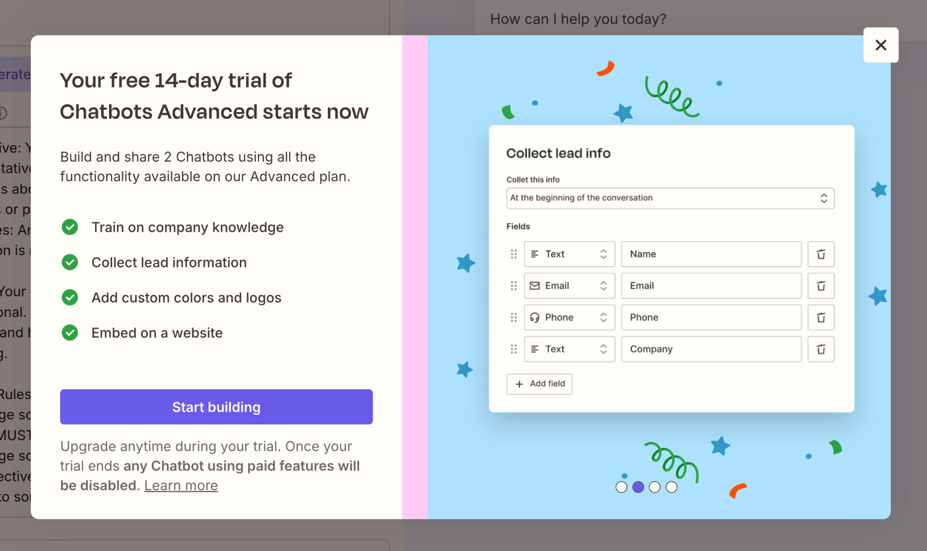 Zapier ModalUI component example