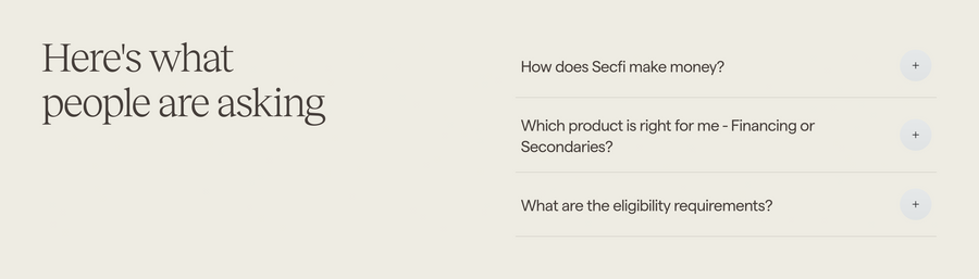Secfi
				faq ui component