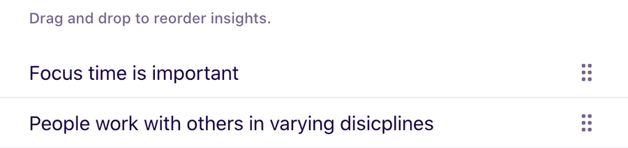 Dovetail
				reorder ui component