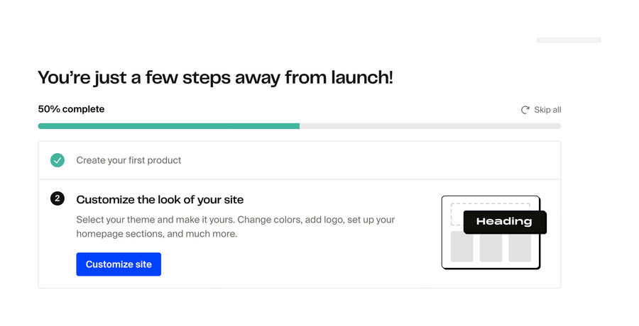 Fourthwall
				progress indicator ui component