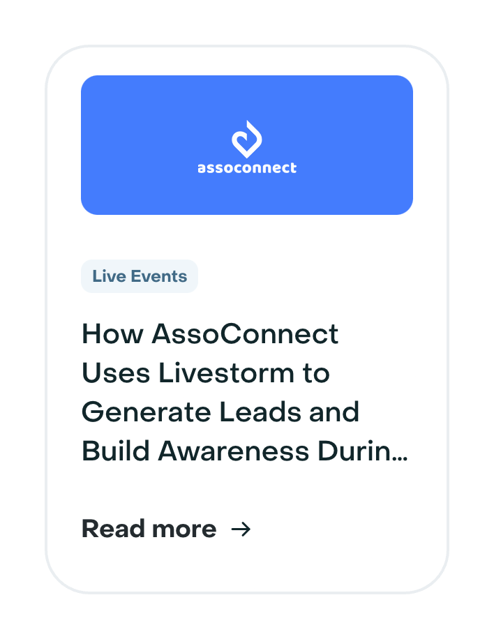 Livestorm
				card ui component