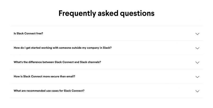 Slack
				faq ui component
