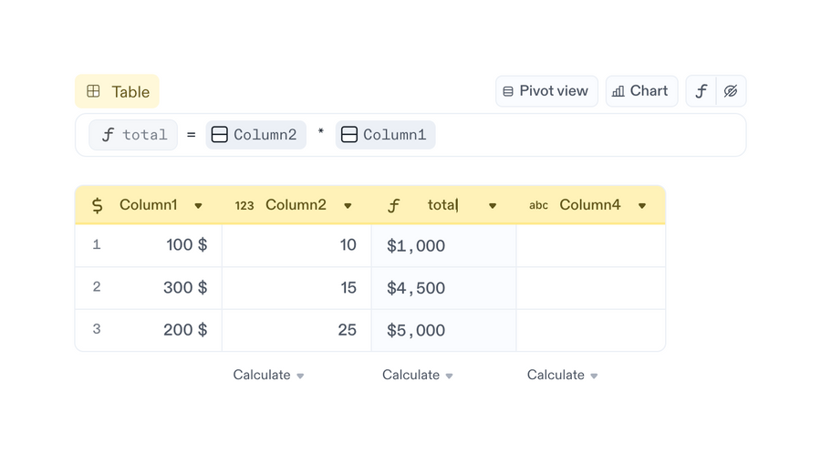 Decipad
				table ui component