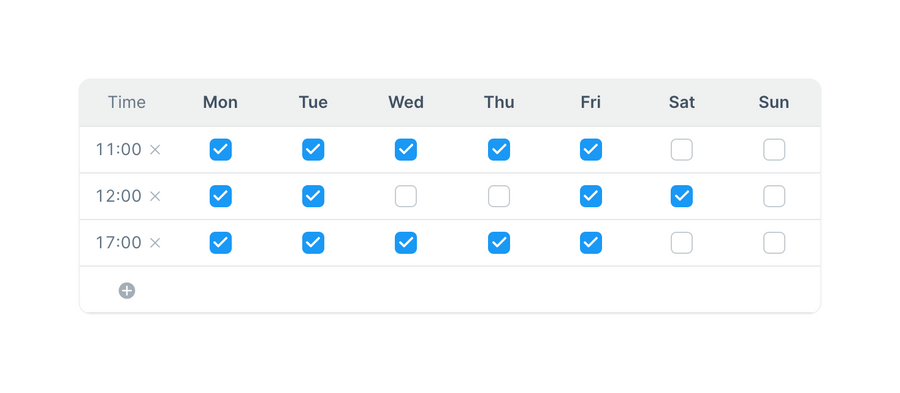 Typefully
				table ui component
