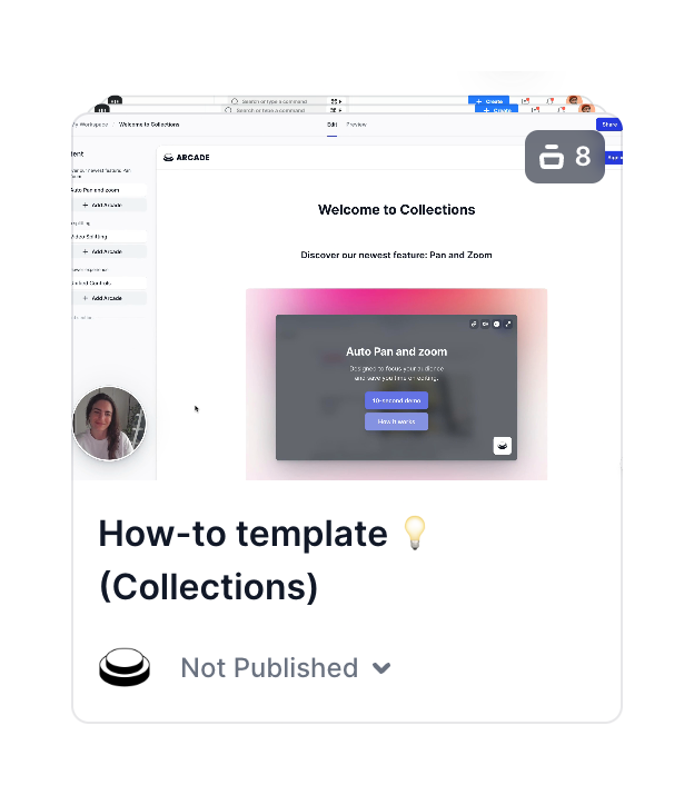 Arcade
				card ui component
