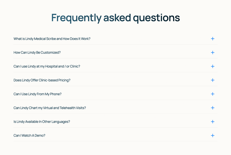 Lindy
				faq ui component