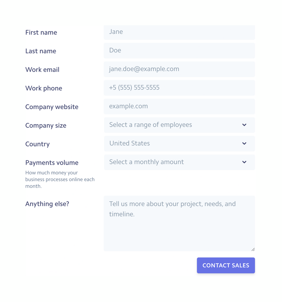 Stripe
				form element ui component