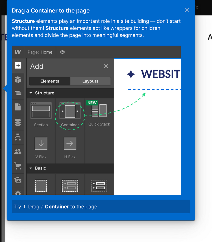 Webflow
				tooltip ui component