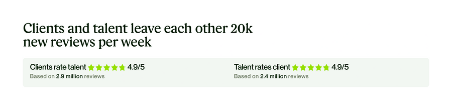 Upwork
				social proof ui component