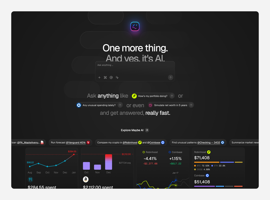Maybe Finance
				illustration ui component