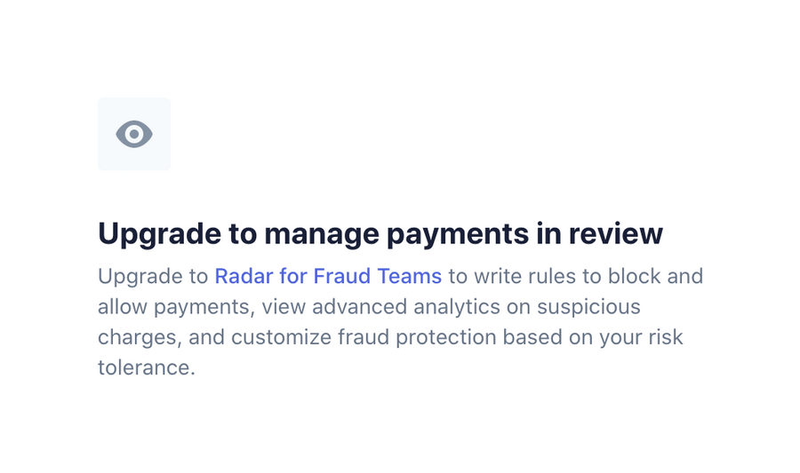 Stripe
				upgrade your plan ui component