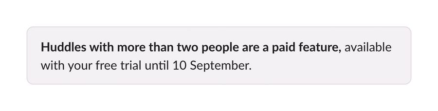 Slack
				message ui component