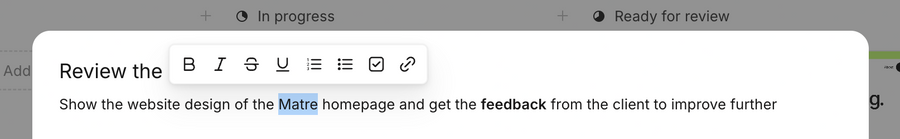 Workflow
				rich text editor ui component
