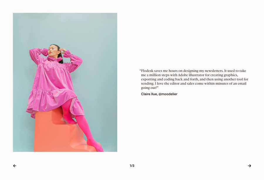 Flodesk
				testimonial ui component