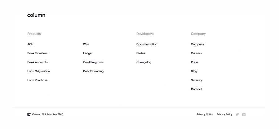 Column
				footer ui component