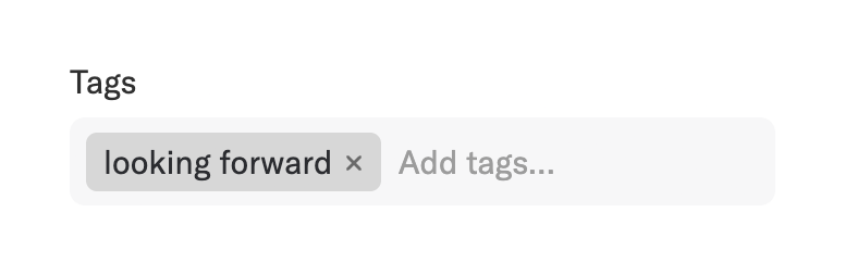 Record club
				input tag ui component