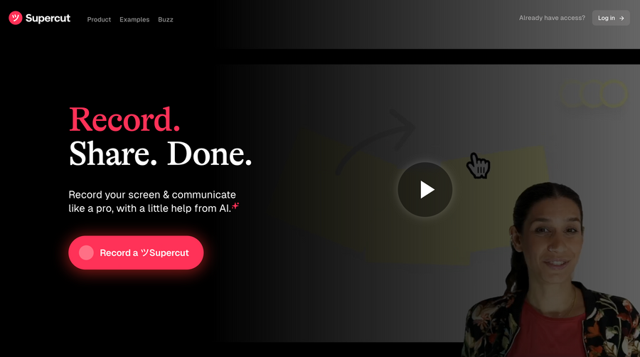 Supercut
				hero section ui component