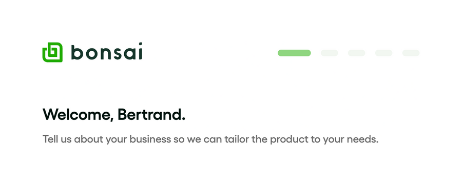 Bonsai
				progress indicator ui component