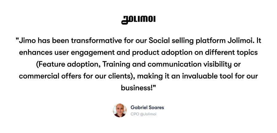 Jimo
				testimonial ui component