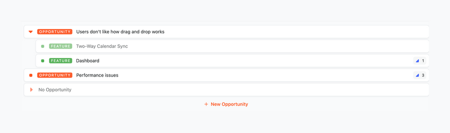 Fibery
				vertical list ui component