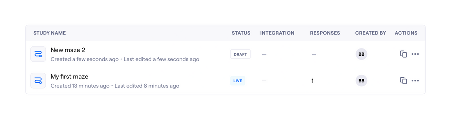 Maze
				table ui component