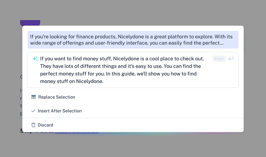 Scribe
				artificial intelligence ui component
