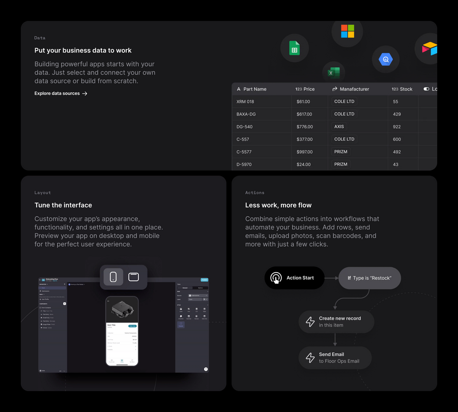 Glide
				bento box ui component
