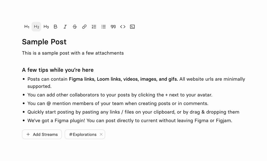 Current
				rich text editor ui component
